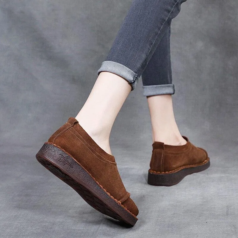 Women's Loafers - Suede Loafers