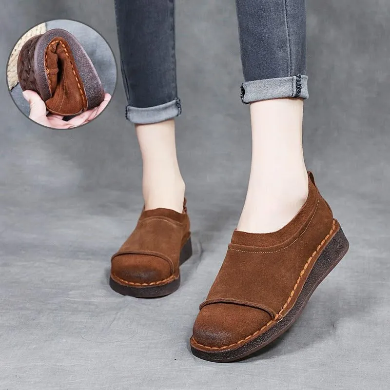 Women's Loafers - Suede Loafers