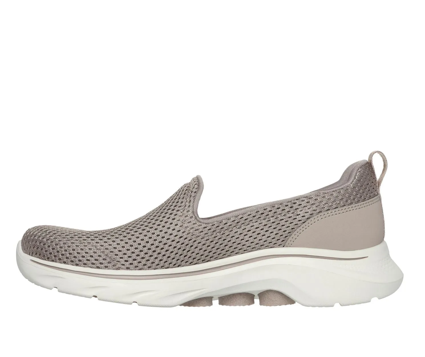 Womens Skechers Go Walk 7- Razi  Taupe Walking Shoes