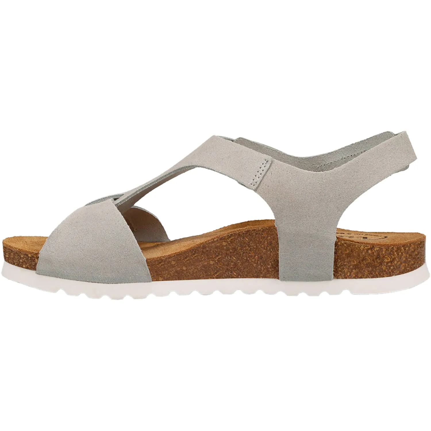 Women's Taos MVP Light Grey/White Buckle Suede